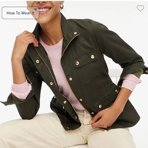 J. Crew Factory Olive Utility Jacket